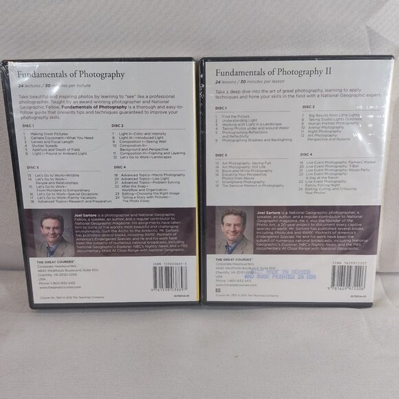 The Great Courses Fundamentals of Photography 1 & 2 DVD/Book Nat Geo Guide NEW - Picture 2 of 10